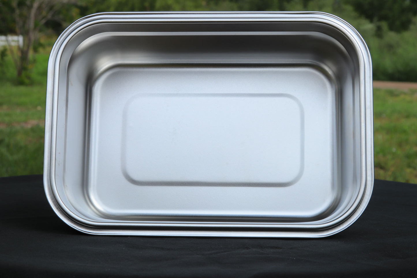 Recovery Basin Reusable Large Food Container - 84oz Stainless Steel with Leakproof PP Lid